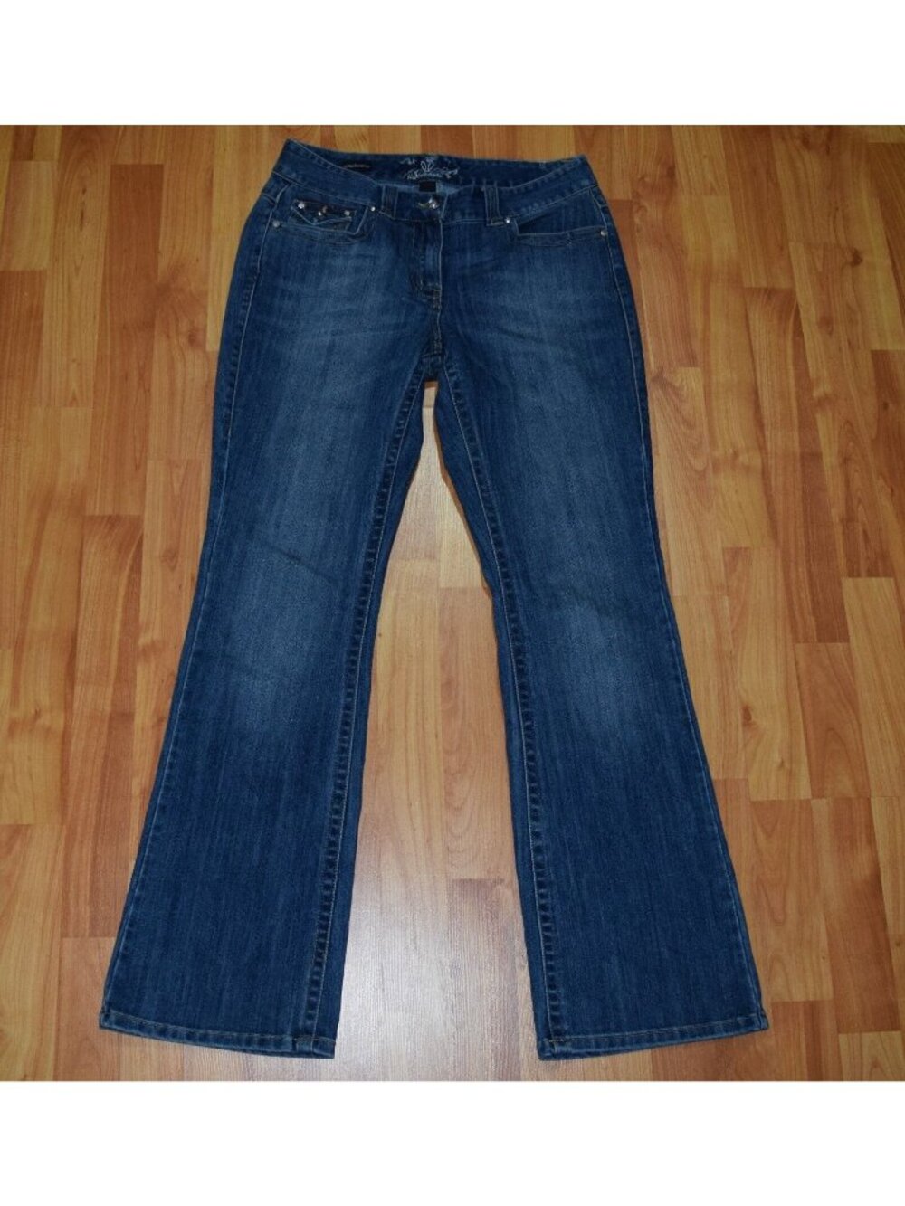 PREMIUM DENIM LYDIA BOOTCUT  Women's sz 8 X 32 STYLISH Denim JEANS